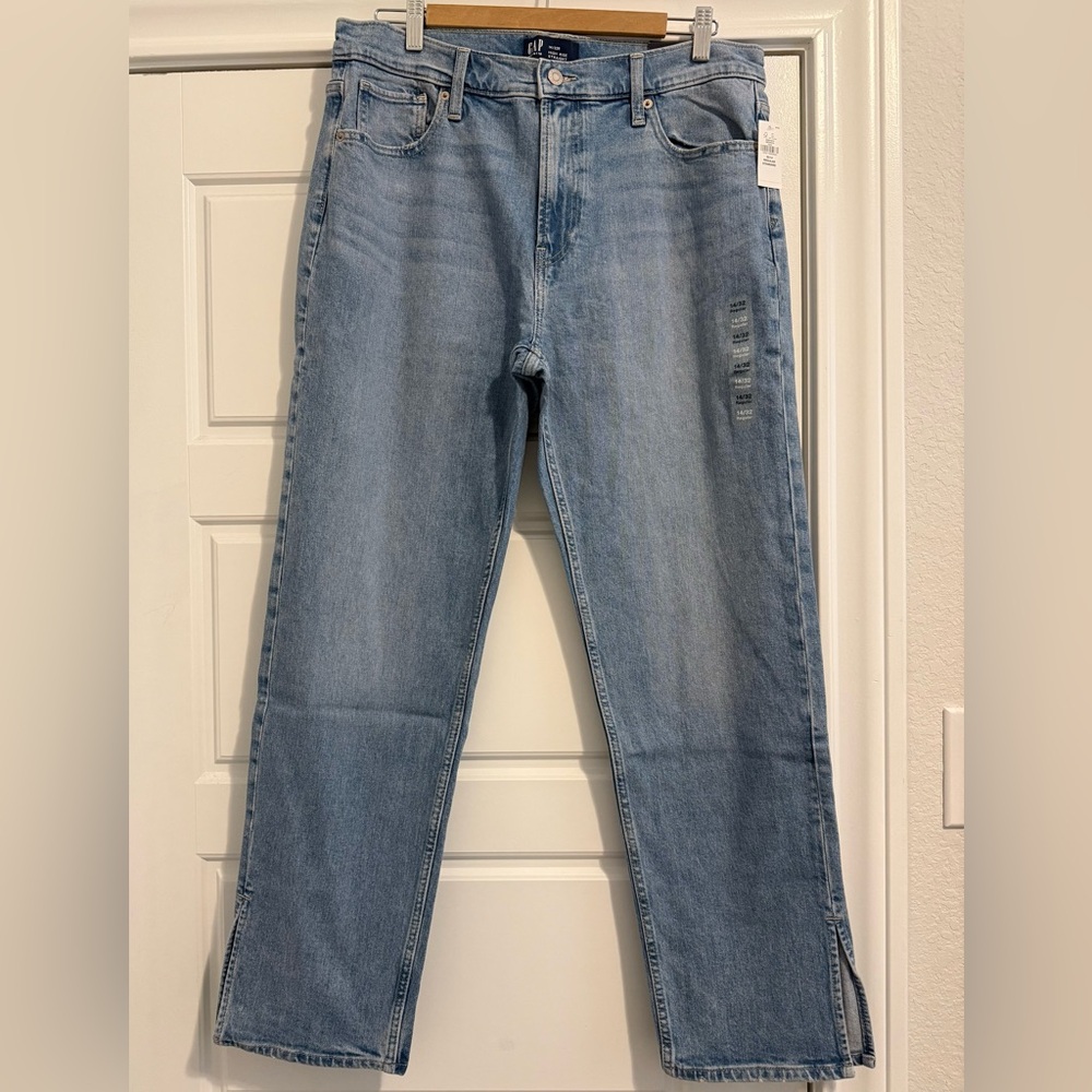 New Gap Women’s 32 Regular High Rise Straight Denim Jeans Size 14